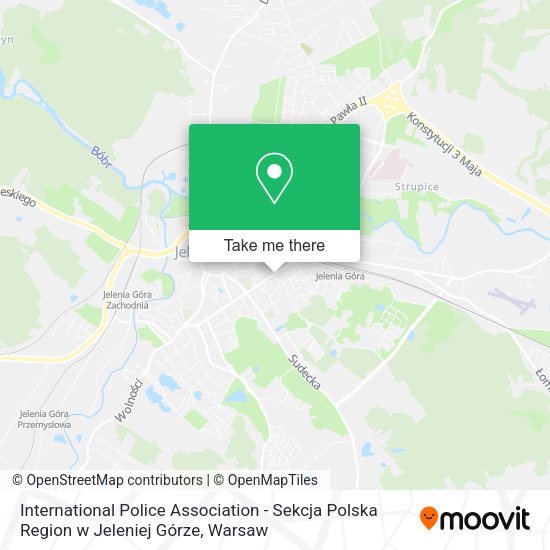 International Police Association - Sekcja Polska Region w Jeleniej Górze map