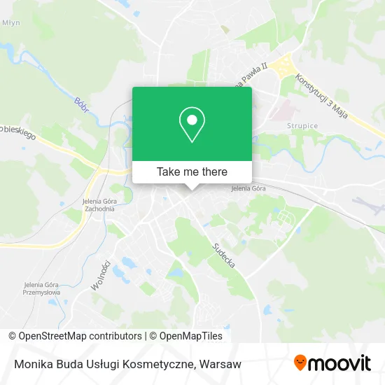 Карта Monika Buda Usługi Kosmetyczne