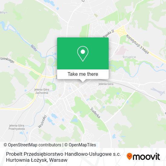 Probelt Przedsiębiorstwo Handlowo-Usługowe s.c. Hurtownia Łożysk map