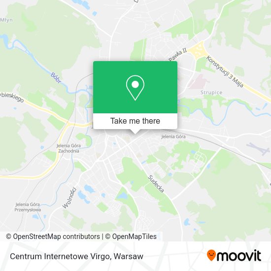 Centrum Internetowe Virgo map