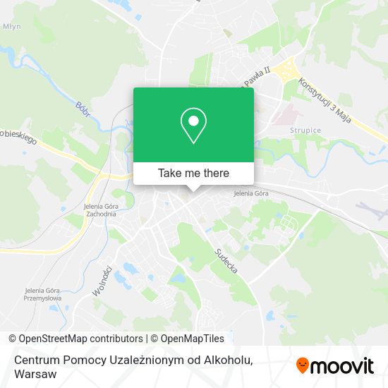 Centrum Pomocy Uzależnionym od Alkoholu map