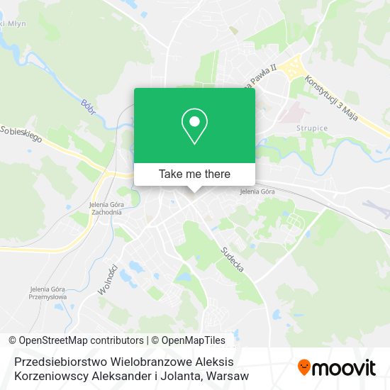 Przedsiebiorstwo Wielobranzowe Aleksis Korzeniowscy Aleksander i Jolanta map