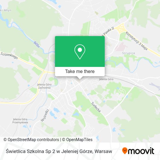 Świetlica Szkolna Sp 2 w Jeleniej Górze map