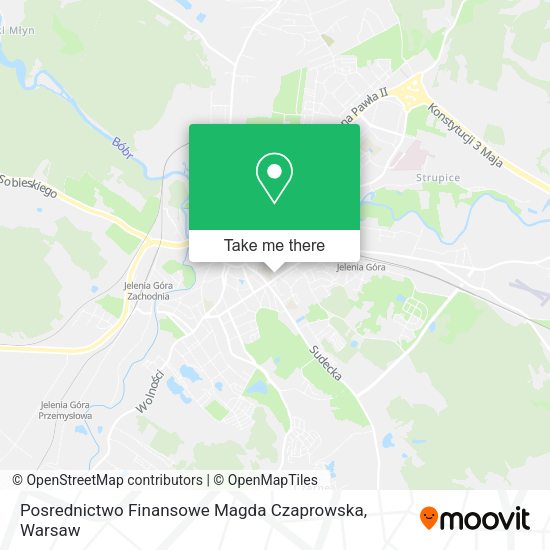 Posrednictwo Finansowe Magda Czaprowska map