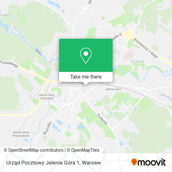 Urząd Pocztowy Jelenia Góra 1 map