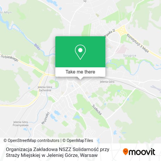 Organizacja Zakładowa NSZZ Solidarność przy Straży Miejskiej w Jeleniej Górze map