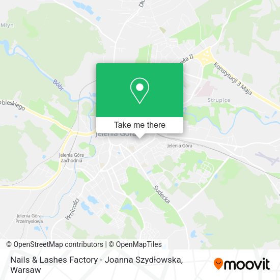 Nails & Lashes Factory - Joanna Szydłowska map