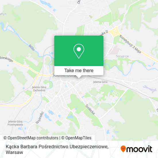 Kącka Barbara Pośrednictwo Ubezpieczeniowe map