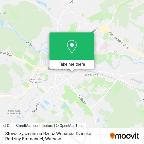 Карта Stowarzyszenie na Rzecz Wsparcia Dziecka i Rodziny Emmanuel