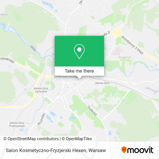 Salon Kosmetyczno-Fryzjerski Hexen map