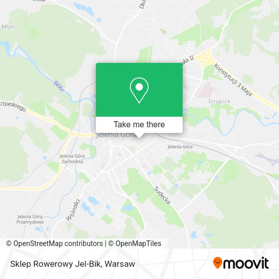 Sklep Rowerowy Jel-Bik map