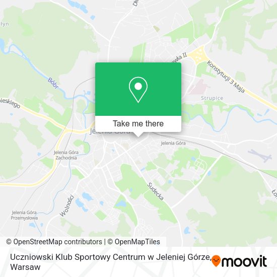 Uczniowski Klub Sportowy Centrum w Jeleniej Górze map