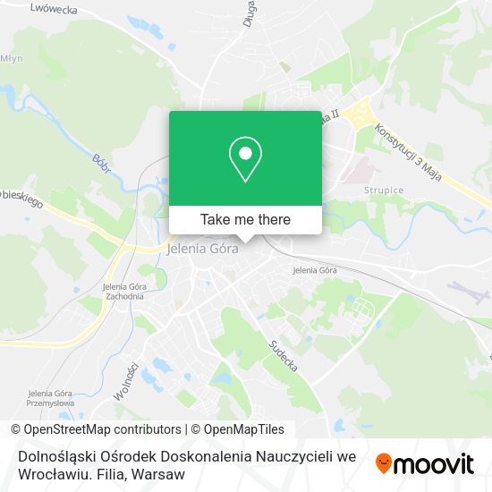 Dolnośląski Ośrodek Doskonalenia Nauczycieli we Wrocławiu. Filia map