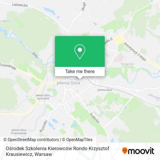 Ośrodek Szkolenia Kierowców Rondo Krzysztof Krausiewicz map