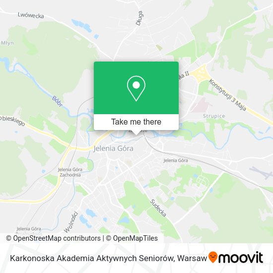 Karkonoska Akademia Aktywnych Seniorów map