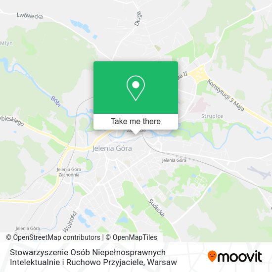 Stowarzyszenie Osób Niepełnosprawnych Intelektualnie i Ruchowo Przyjaciele map