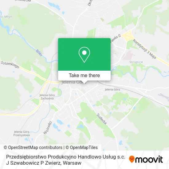 Карта Przedsiębiorstwo Produkcyjno Handlowo Usług s.c. J Szwabowicz P Zwierz