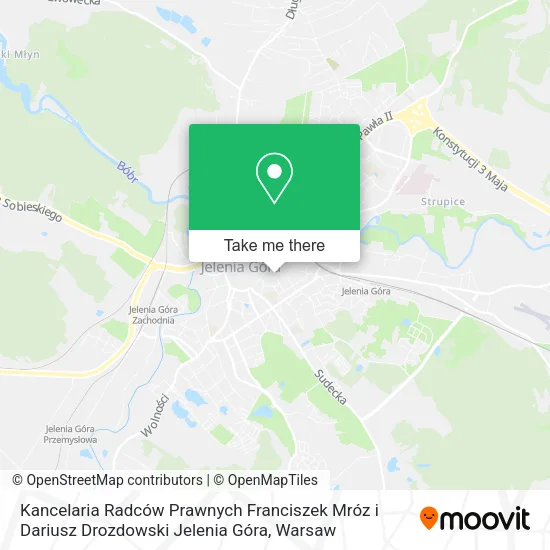 Kancelaria Radców Prawnych Franciszek Mróz i Dariusz Drozdowski Jelenia Góra map