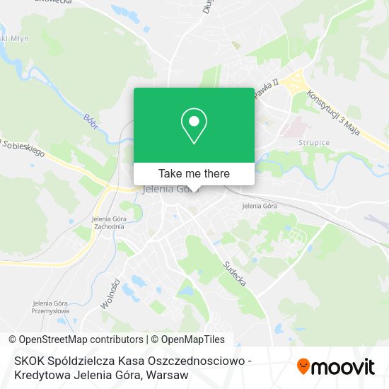 SKOK Spóldzielcza Kasa Oszczednosciowo - Kredytowa Jelenia Góra map