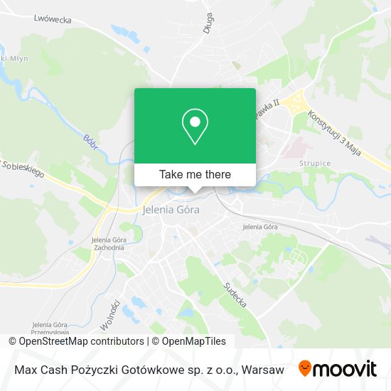 Max Cash Pożyczki Gotówkowe sp. z o.o. map