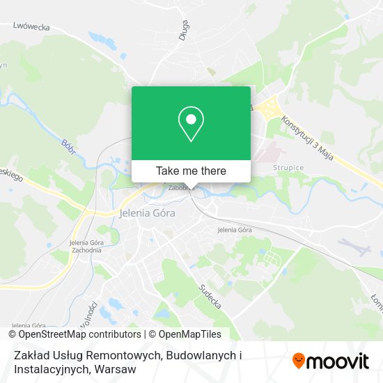 Карта Zakład Usług Remontowych, Budowlanych i Instalacyjnych