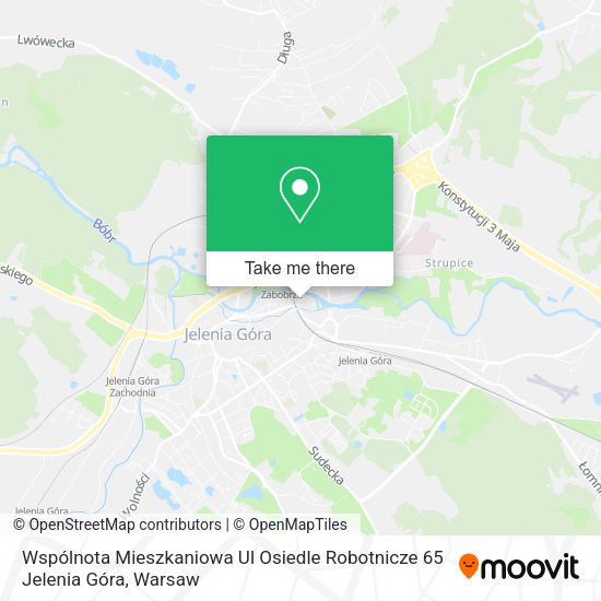 Wspólnota Mieszkaniowa Ul Osiedle Robotnicze 65 Jelenia Góra map