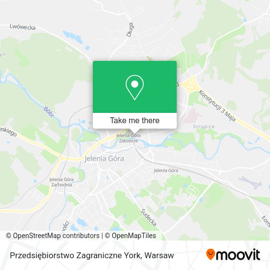 Карта Przedsiębiorstwo Zagraniczne York