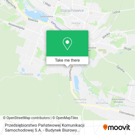 Przedsiębiorstwo Państwowej Komunikacji Samochodowej S.A. - Budynek Biurowy Starachowice map