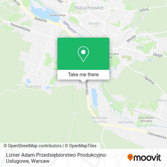 Lizner Adam Przedsiębiorstwo Produkcyjno-Usługowe map