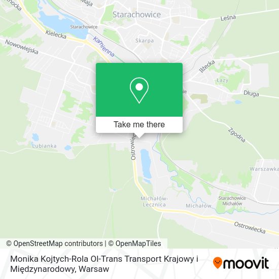 Monika Kojtych-Rola Ol-Trans Transport Krajowy i Międzynarodowy map