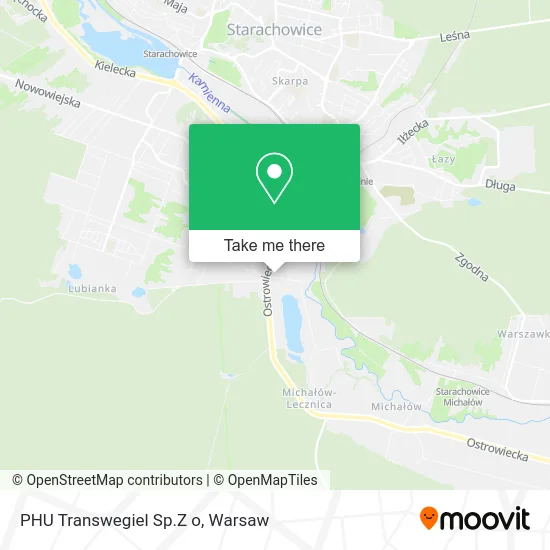 Карта PHU Transwegiel Sp.Z o
