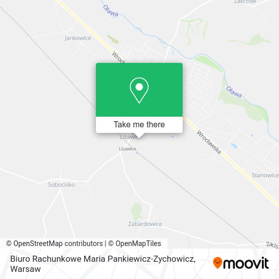 Biuro Rachunkowe Maria Pankiewicz-Zychowicz map