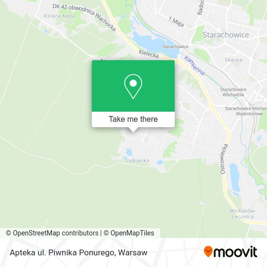 Apteka ul. Piwnika Ponurego map