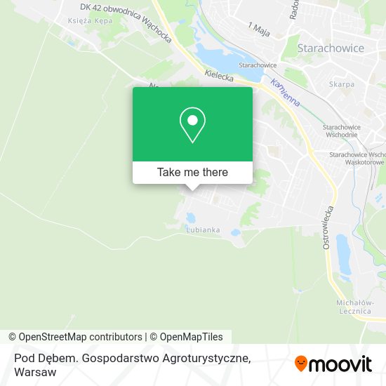 Карта Pod Dębem. Gospodarstwo Agroturystyczne