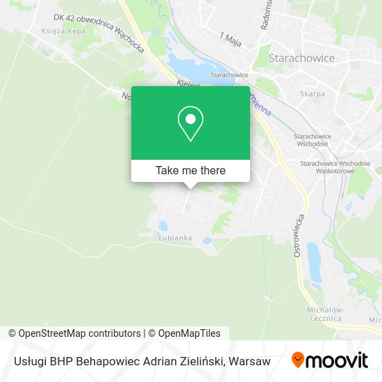 Usługi BHP Behapowiec Adrian Zieliński map