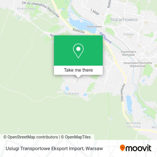 Карта Uslugi Transportowe Eksport Import