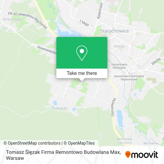 Tomasz Ślęzak Firma Remontowo Budowlana Max map