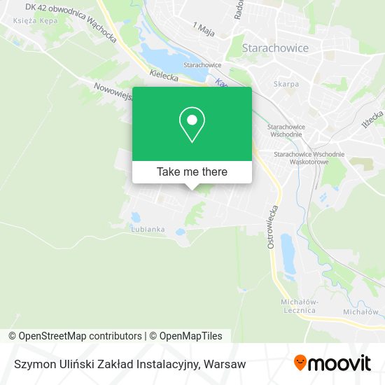 Szymon Uliński Zakład Instalacyjny map