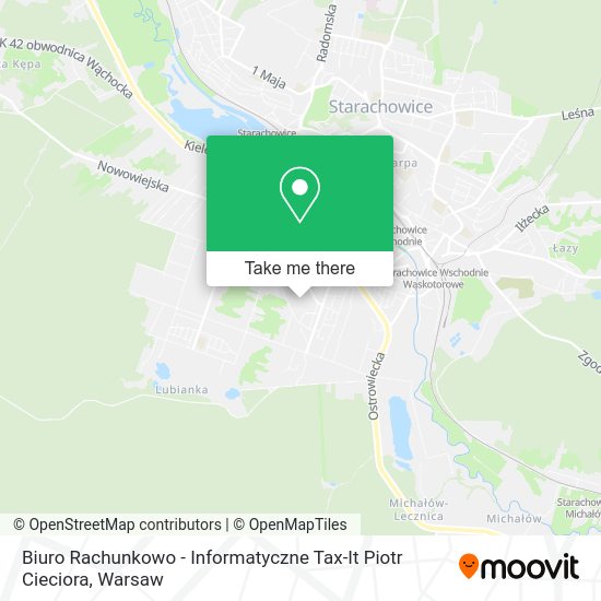 Biuro Rachunkowo - Informatyczne Tax-It Piotr Cieciora map