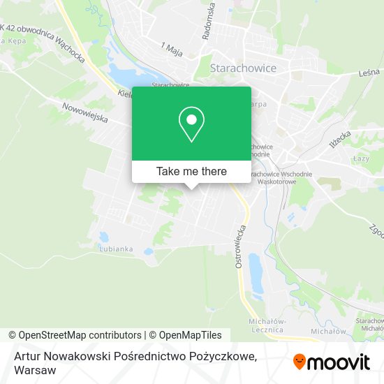 Artur Nowakowski Pośrednictwo Pożyczkowe map