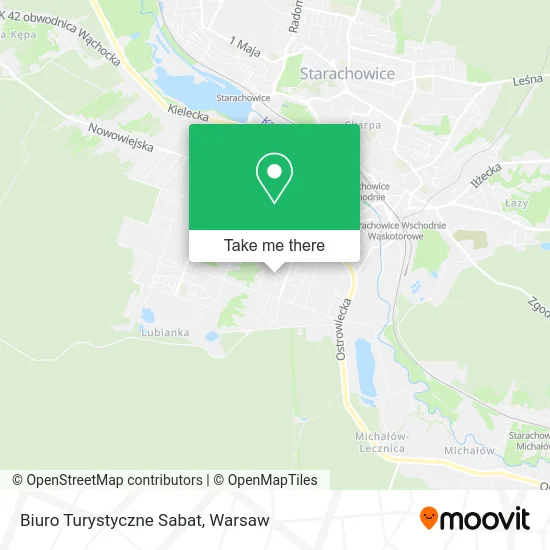 Карта Biuro Turystyczne Sabat