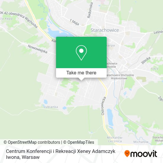 Centrum Konferencji i Rekreacji Xeney Adamczyk Iwona map