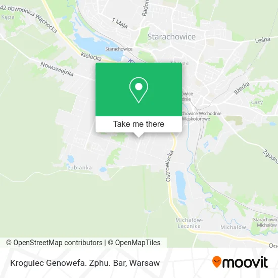 Карта Krogulec Genowefa. Zphu. Bar