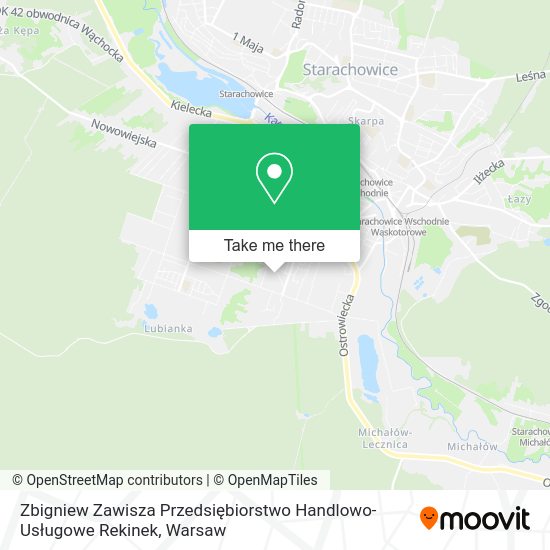 Zbigniew Zawisza Przedsiębiorstwo Handlowo-Usługowe Rekinek map