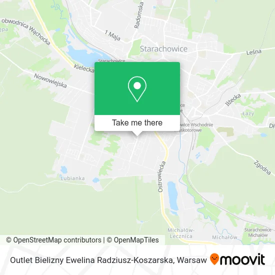 Карта Outlet Bielizny Ewelina Radziusz-Koszarska