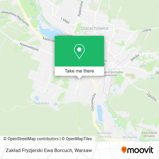 Zakład Fryzjerski Ewa Borcuch map