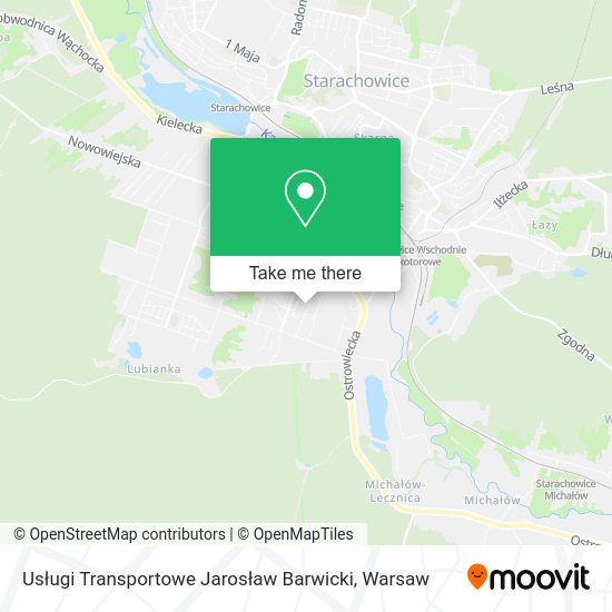 Usługi Transportowe Jarosław Barwicki map