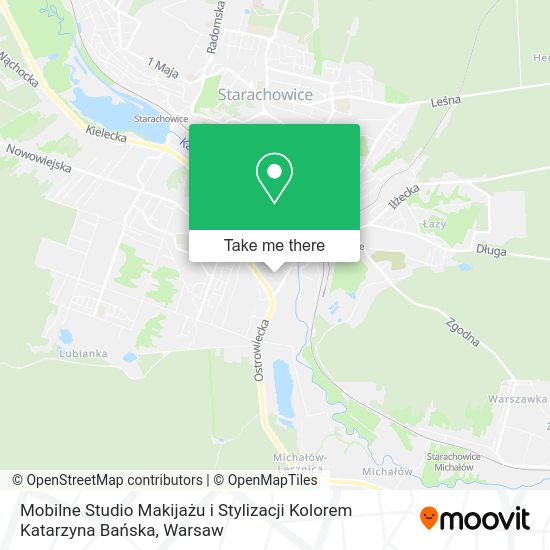 Mobilne Studio Makijażu i Stylizacji Kolorem Katarzyna Bańska map