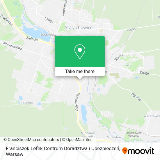 Franciszek Lefek Centrum Doradztwa i Ubezpieczeń map