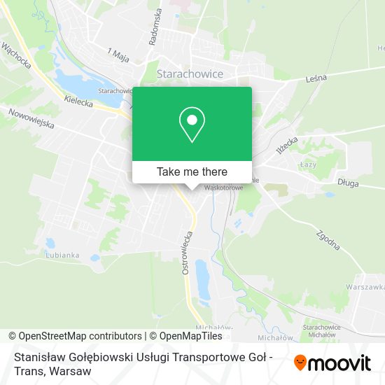 Stanisław Gołębiowski Usługi Transportowe Goł - Trans map